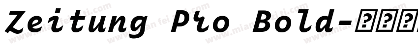 Zeitung Pro Bold字体转换